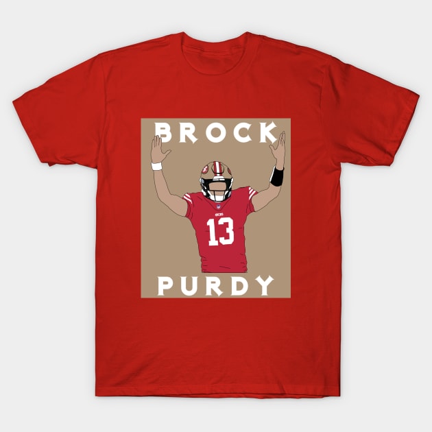 Brock Purdy T-Shirt by SportsByBeau